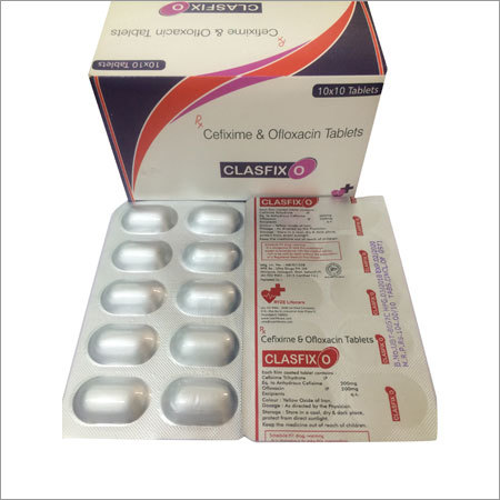 Clasfix-O Tablets - Cefixime & Ofloxacin | Effective Treatment for Bacterial Infections, Urinary & Respiratory Infections, Pack of 100