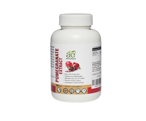 दिल के लिए AE NATURALS अनार का अर्क कैप्सूल 90 कैप्स
