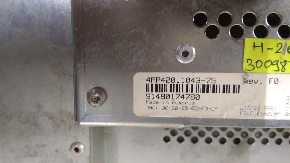 B & R 4pp420.1043-75 Hmi