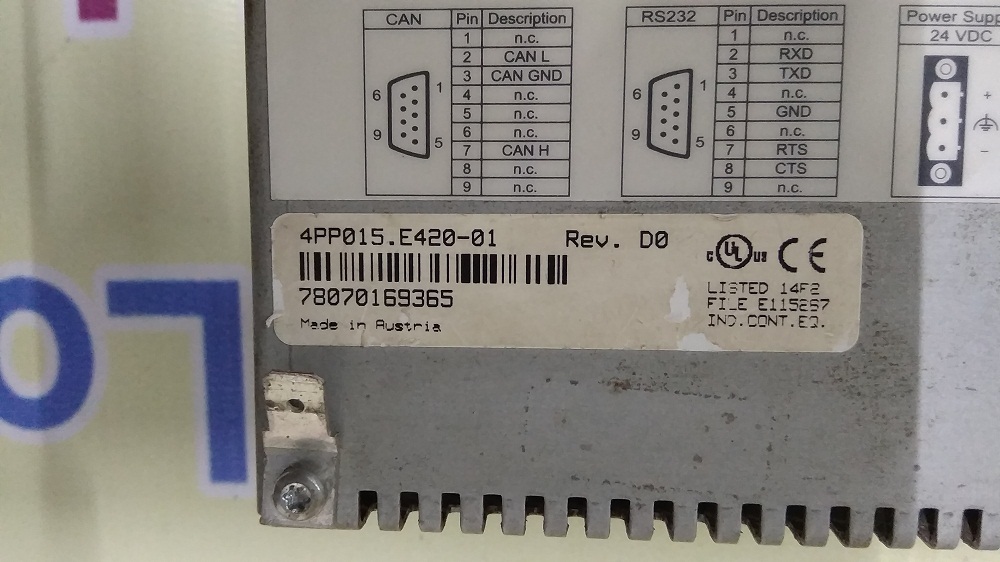 B & R 4pp015.e420-01 Hmi