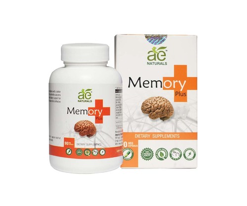 Ae Naturals Memory Plus Capsules Herbal Suppliment 90 Veg Caps