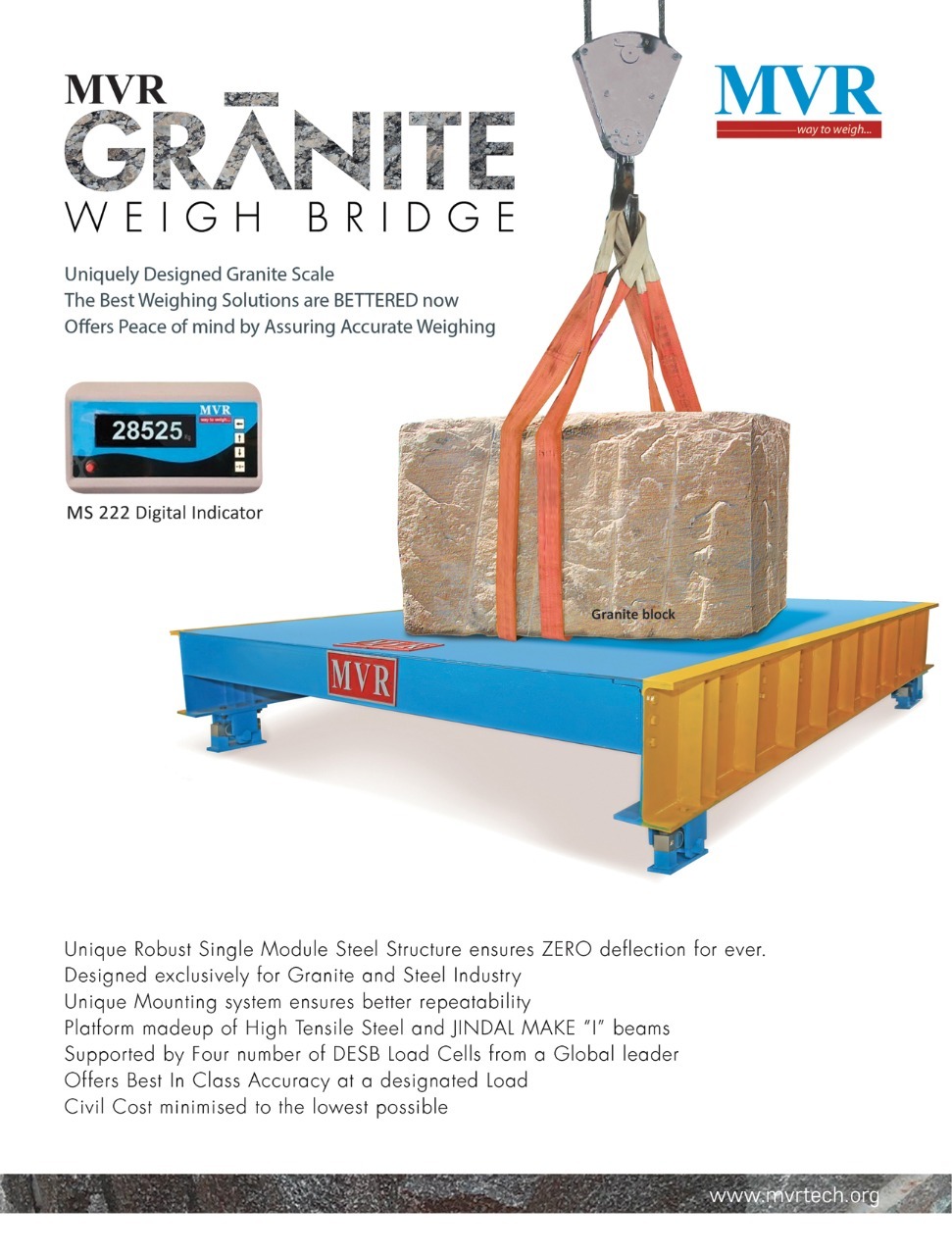 Granite Weighbridge - 80-100 Mt Capacity, 2x3m & 4x3m Platform Sizes | High Durability, Zero Deflection, Best In Class Accuracy