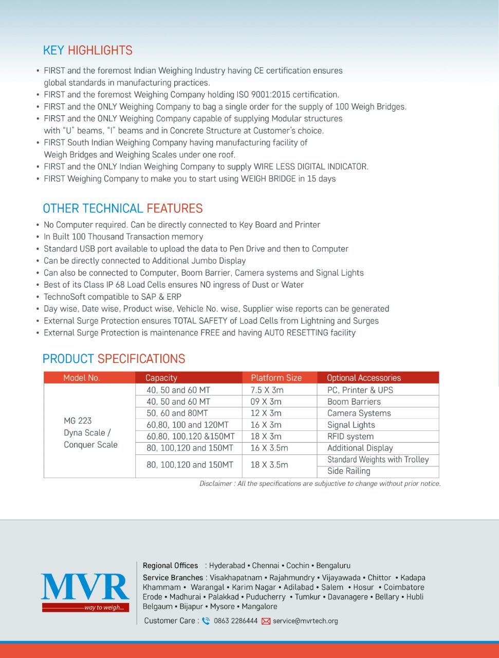 Pitless Weighbridge Accuracy: As Per The Standard Mm