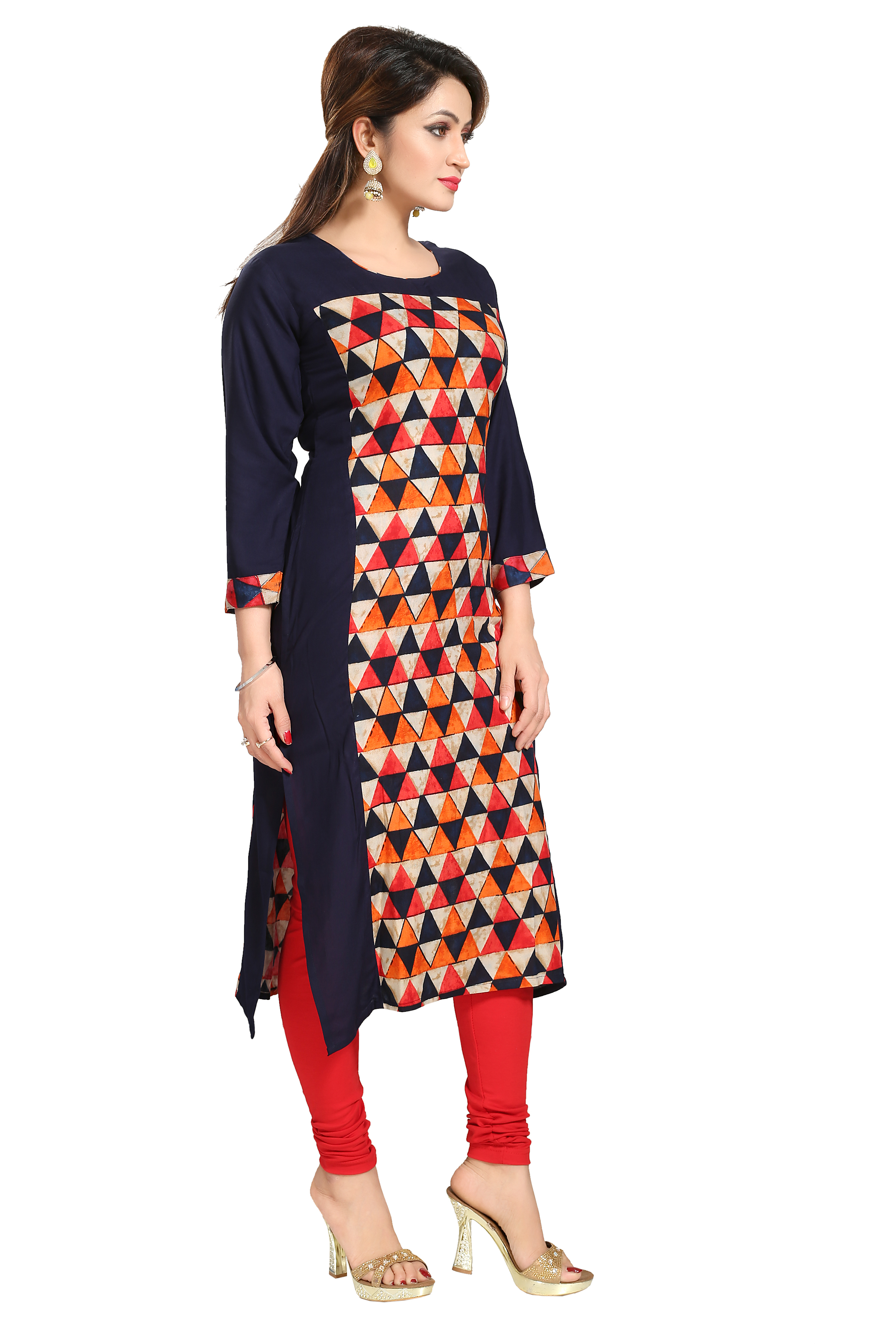 Printed Kurtis Length: 44 Inch (In)