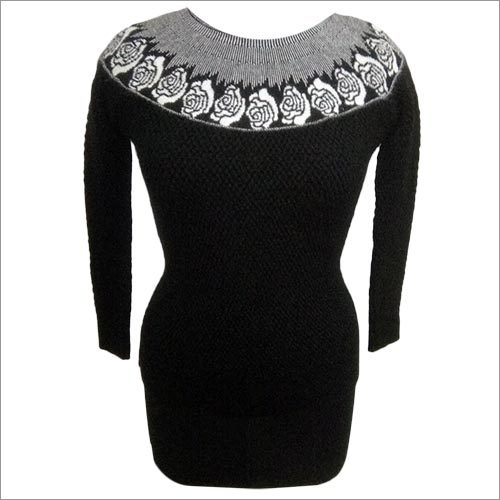 Black Woolen Top Decoration Material: Paint