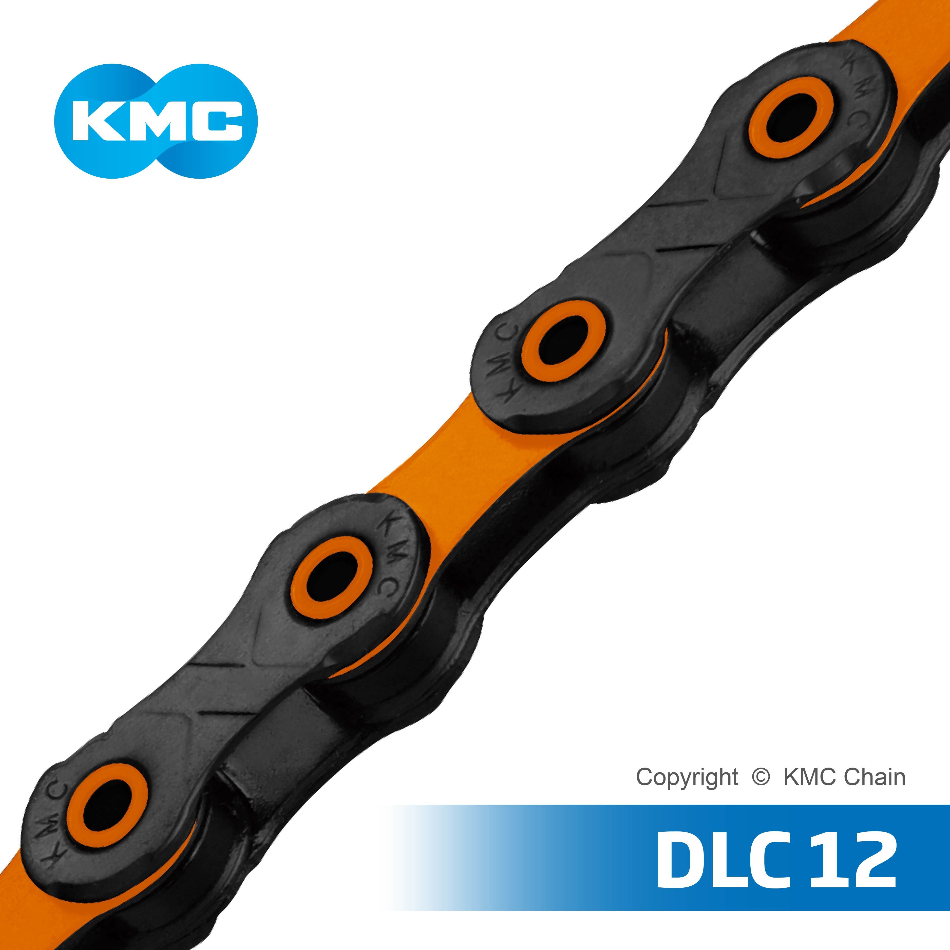 Kmc Chain - 1/2"x11/128" , Stainless Steel Material With Titanium Carbon Nitride Treatment For Sram 12 Speed Drivetrains