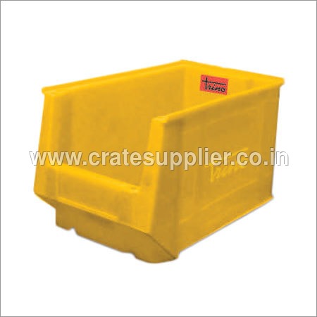 पीला रंग स्टैकर प्लास्टिक बॉक्स
