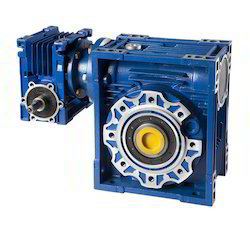 Worm Gearbox - Iron Material, 12.8 Kg Weight, Grey Color | High Efficiency 85%, 1:7.5 To 1:100 Rpm Output Speed, Insensitive To Shocks, Compact Design