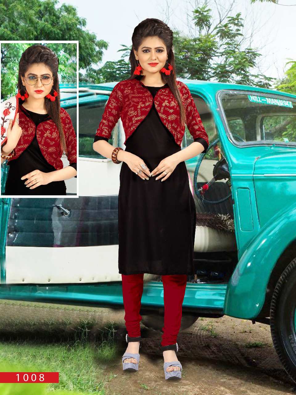 Latest Printed Kurti - Heavy Rayon Fabric, 43-44 Inch Length, Sizes L-xxl | Trendy Style, 3-4th Sleeve, Suitable For Daily Wear, Formal, Party Wear
