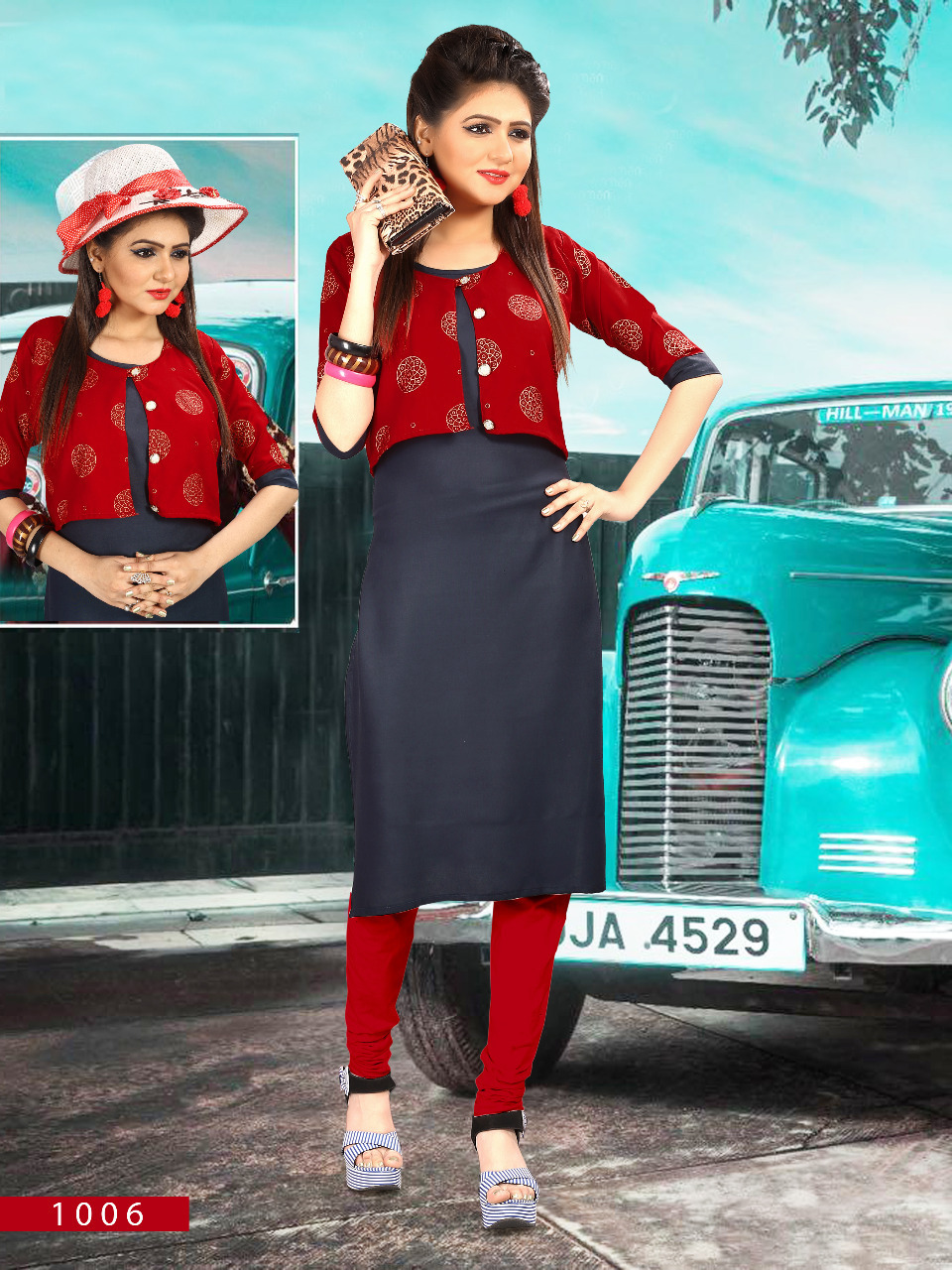 Latest Printed Kurti - Heavy Rayon Fabric, 43-44 Inch Length, Sizes L-xxl | Trendy Style, 3-4th Sleeve, Suitable For Daily Wear, Formal, Party Wear