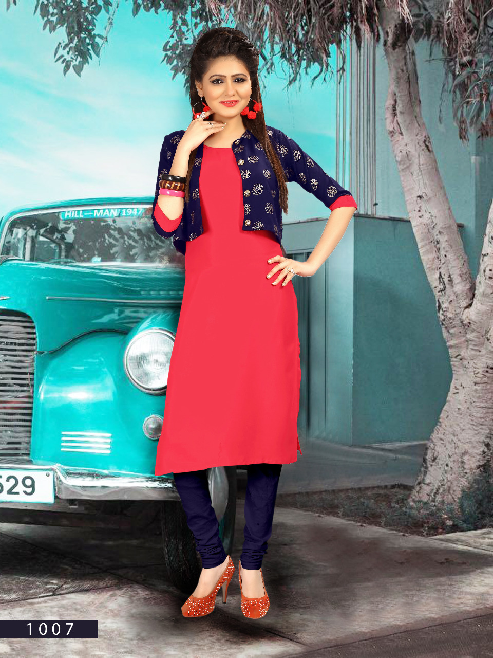 Latest Printed Kurti - Heavy Rayon Fabric, 43-44 Inch Length, Sizes L-xxl | Trendy Style, 3-4th Sleeve, Suitable For Daily Wear, Formal, Party Wear