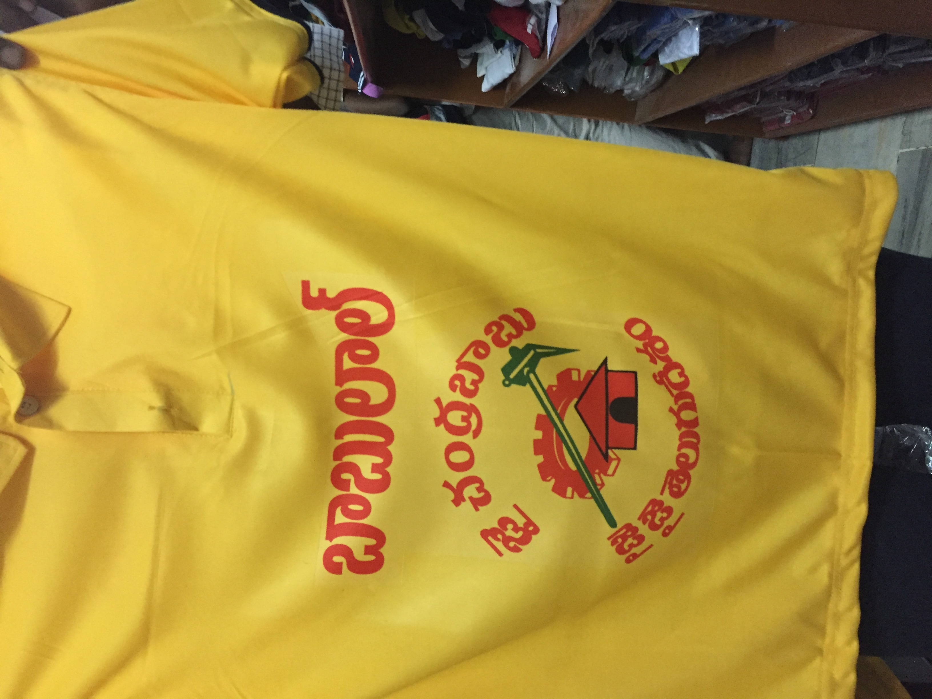 Election Campaign T-shirt - Polyester Fabric , Unisex Design In White, Yellow, Pink With Short Sleeves And Unique Digital Printing Services