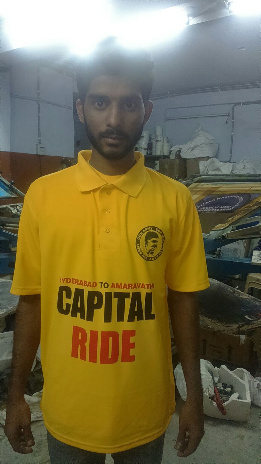 Election Campaign T-shirt - Polyester Fabric , Unisex Design In White, Yellow, Pink With Short Sleeves And Unique Digital Printing Services