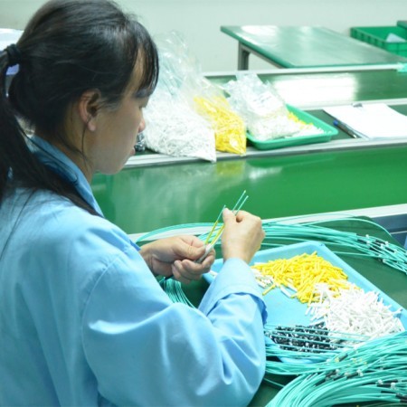 001 Series Lc Patch Cord+ Short Boot Fiber Patch Cord