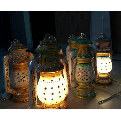 Multi Color Marble Lantern
