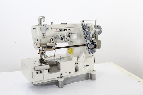 White Flat Lock Elastic Attaching Machine