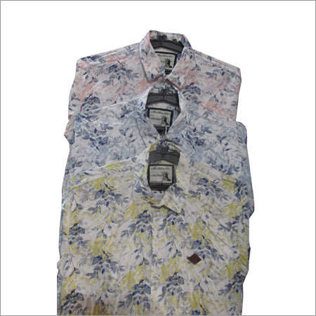 Mens Leaf Printed Shirt