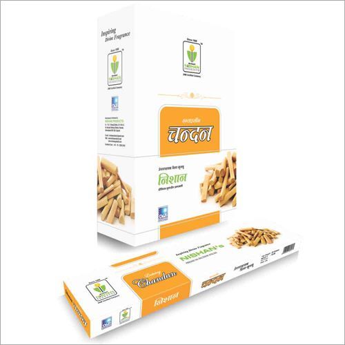 Chandan Incense Sticks - Natural Ingredients, 8 Inch Length, 20 Sticks, 30 G Pouch Pack | Non-allergenic, Pleasant Fragrance, Optimum Shelf Life, Eco-friendly