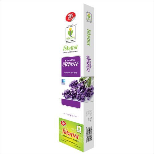 Lavender Incense Sticks - Wood Material, 12 G Size | Long-lasting, 100% Natural, Soothing Aroma For Aromatherapy