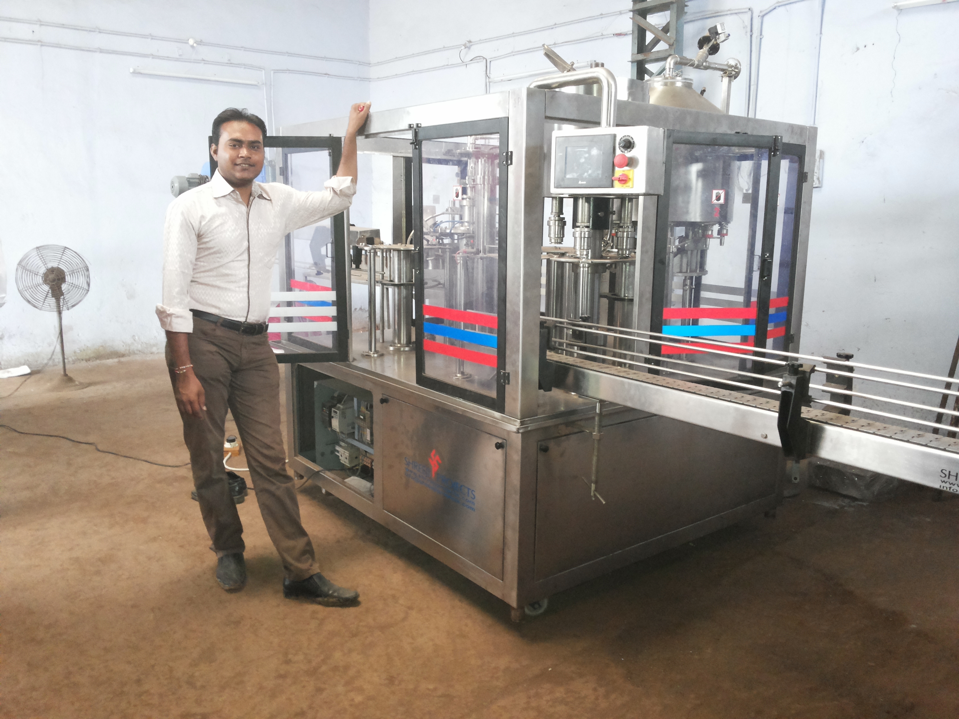 24 Bpm Mineral Water Bottle Filling Machine Application: Beverage