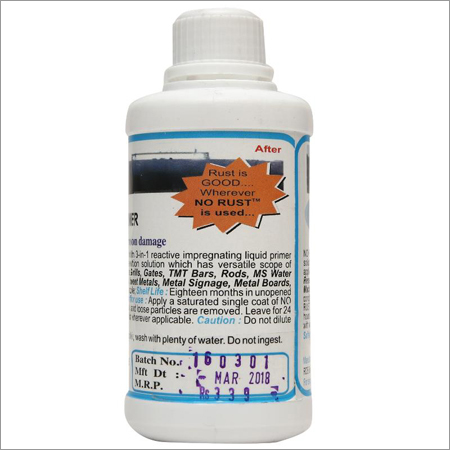 Corrosion Protective Coating - Liquid Form, Pale Brownish Color, 100% Purity | Ideal For Sanitary Pipelines And Mild Steel Applications, Single Component 3-in-1 Solution