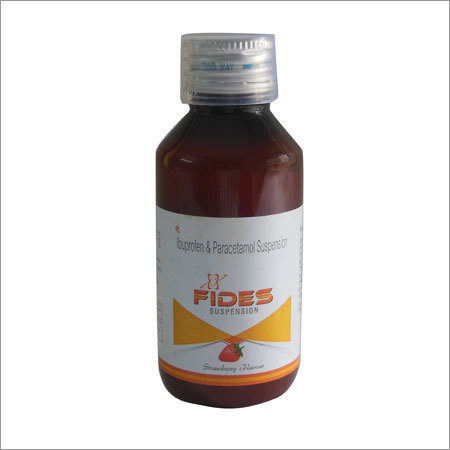 Fides Suspension - Liquid Formulation with Ibuprofen and Paracetamol | Rapid Action for Pain Relief and Fever Reduction, Excellent Bioavailability