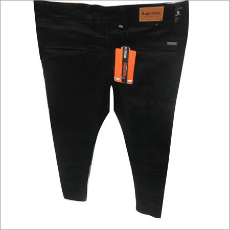 Black Men'S Trouser