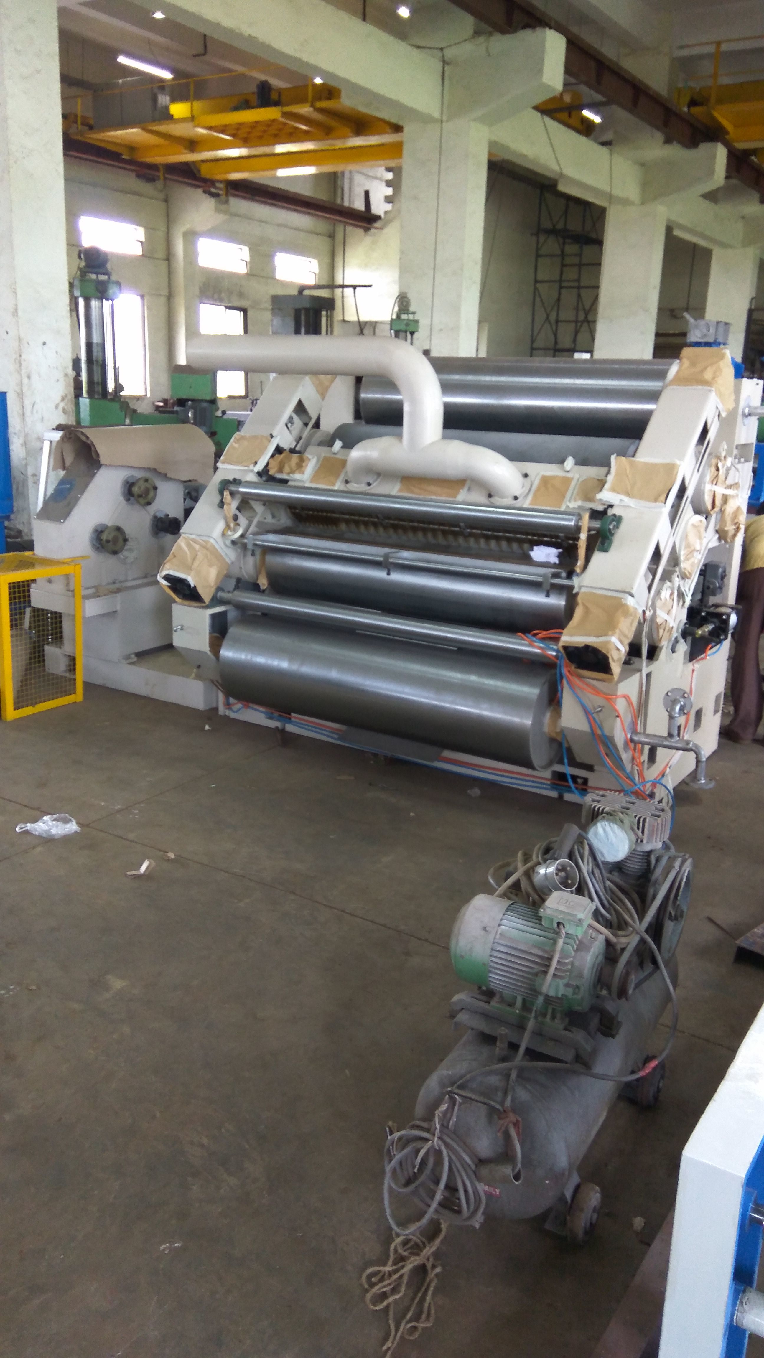 High Speed Fingerless Single Facer Paper Corrugation Machine