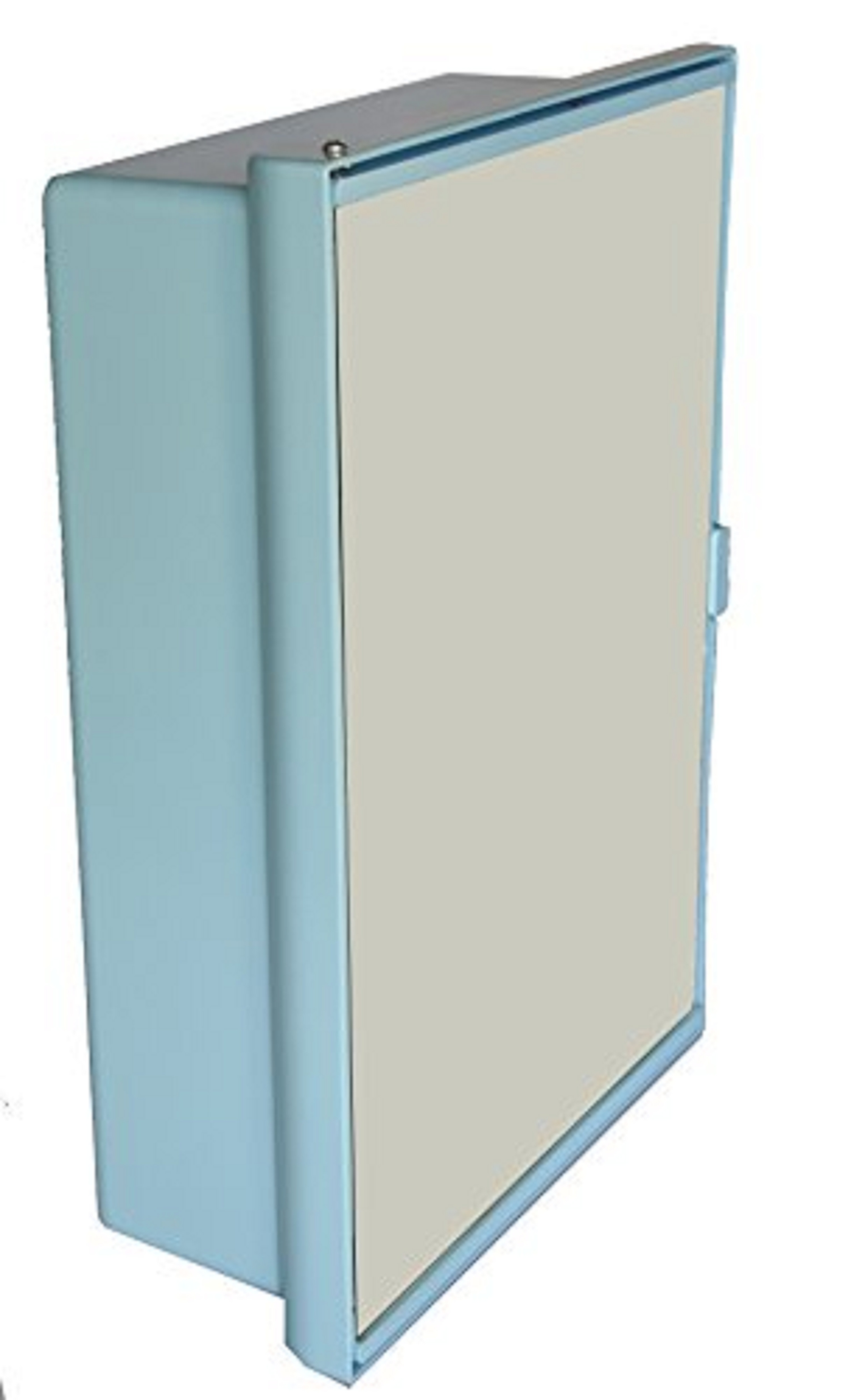 Winner Bathroom Cabinet - Pet Material, Rectangular Shape | Includes T-shaped Shelf, Brush Holders, Comb Bracket, Large Mirror With Short Border Frame