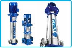 Silver And Blue Vertical Multistage Pumps