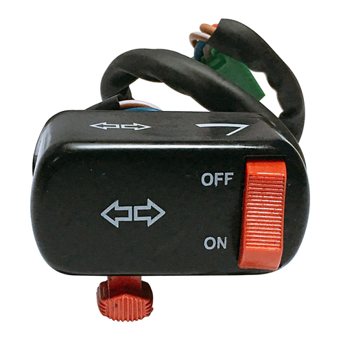 ऑटोमोटिव स्पेयर पार्ट्स ब्लिंकर/वाइपर स्विच बजाज 3w 12v वायर के साथ