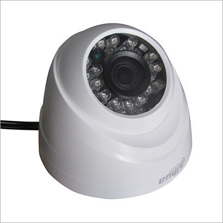 Dahua Ir Dome CCTV Camera - Plastic and Metal, White Color | Weather Proof, Ideal for Indoor and Outdoor Applications