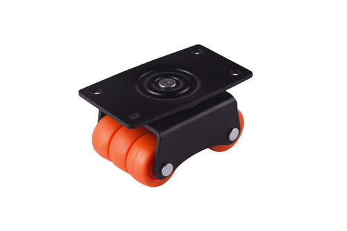 पाउडर कोटेड मूविंग हैवी सिक्सर व्हील कास्टर