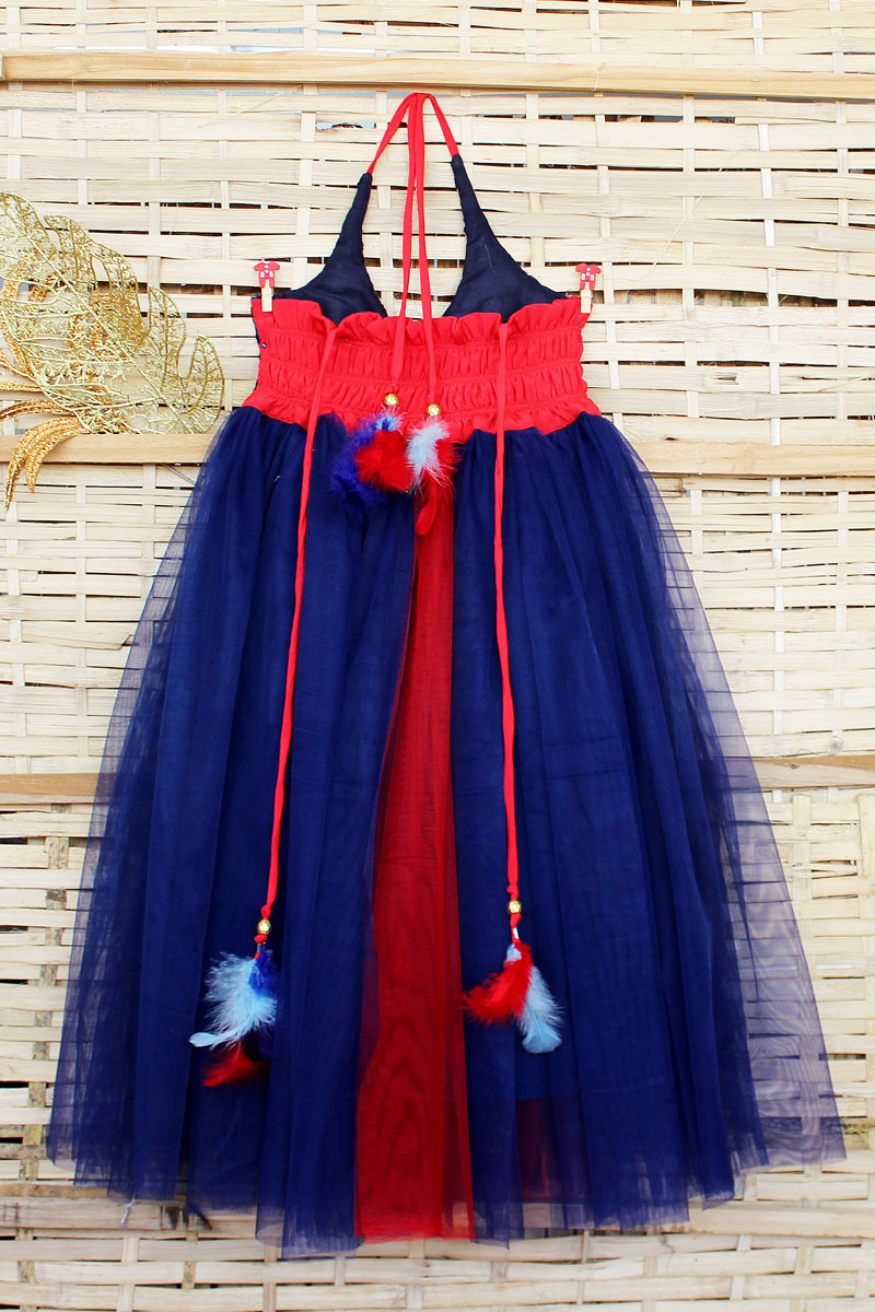 Navy Blue Girls Frocks