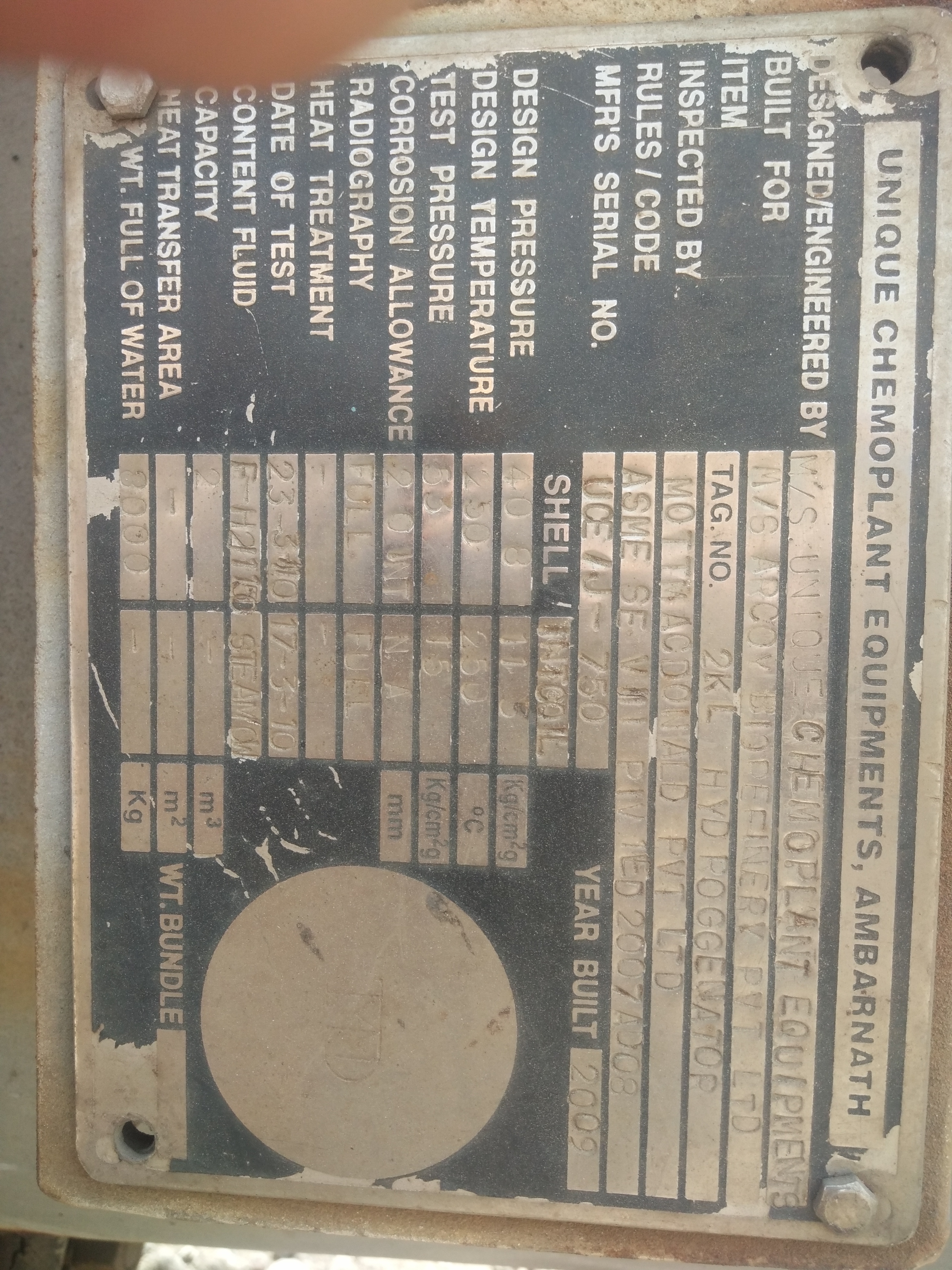 Autoclave Reactor Capacity: 2000 Liter (L)