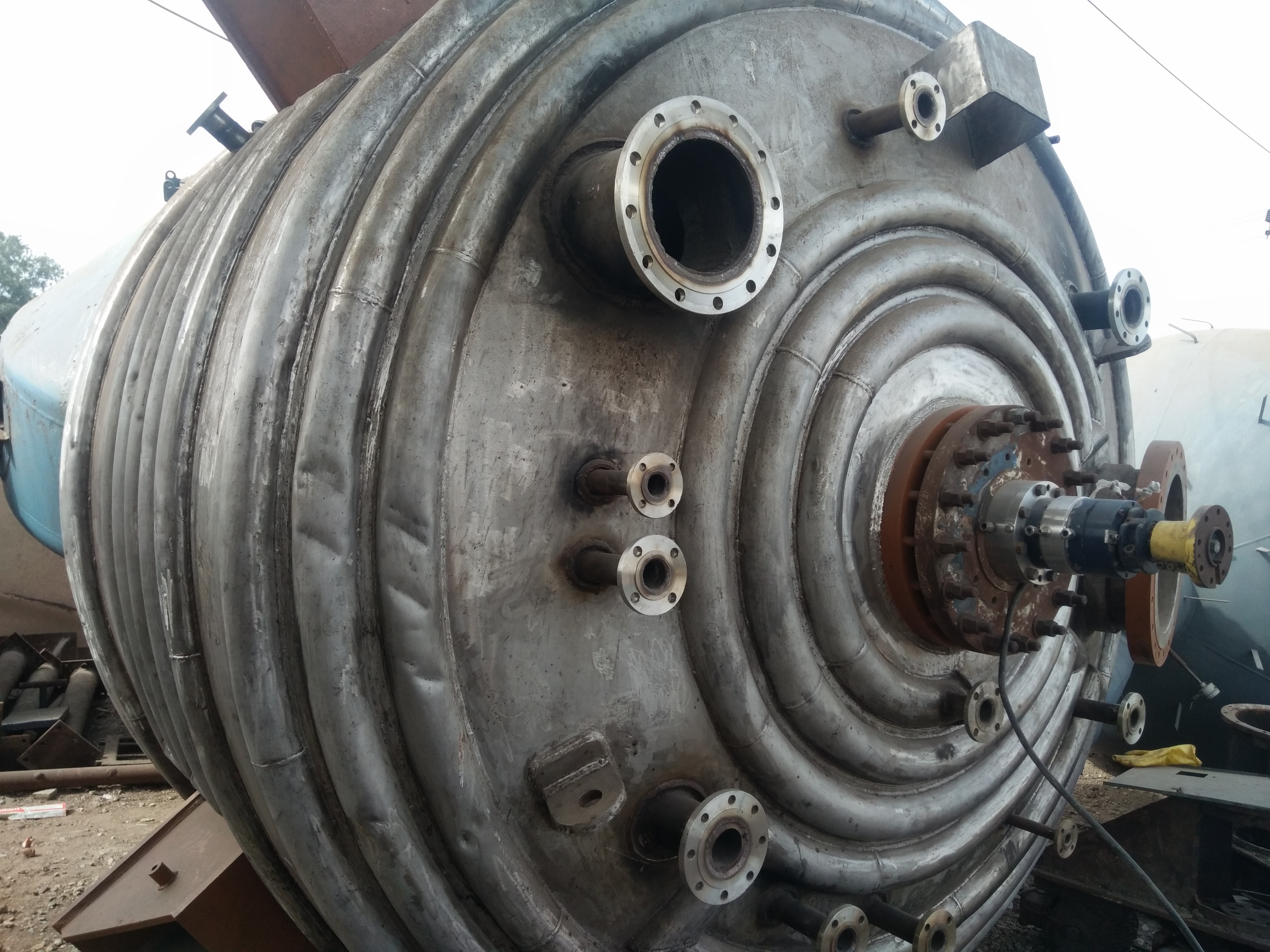 Limpet Coil Reactor - Stainless Steel 316, 15000 L Capacity, 12 Mm Thickness, Efficient Temperature Control