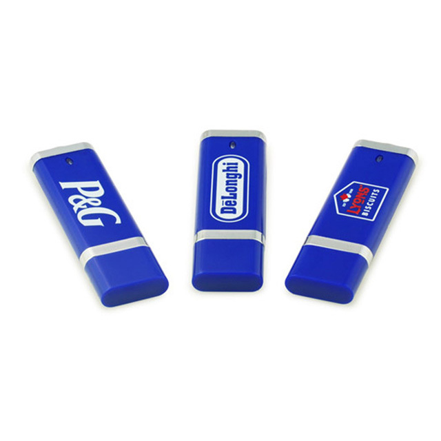 Rectangular Shaped Plastic Usb Flash Drive 16 Gb