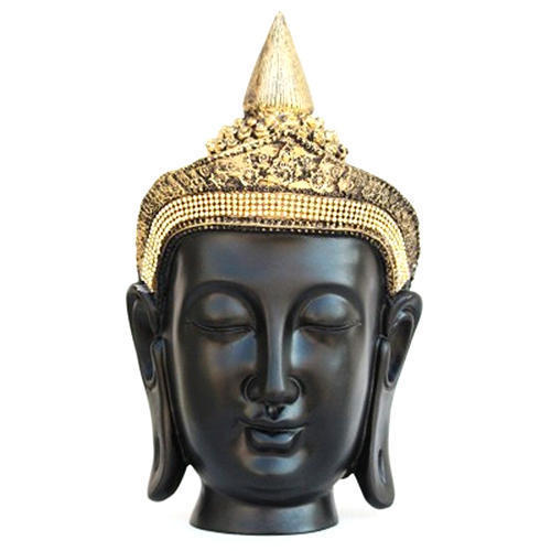 Black Polyresin Buddha Idol