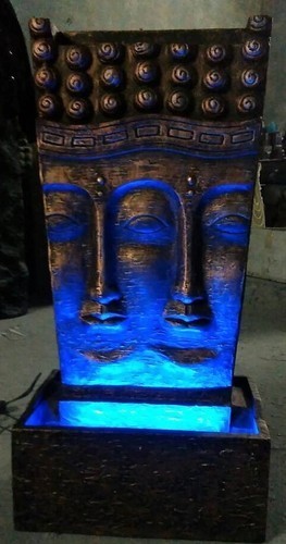 Brown Buddha Fountain (Poly Resin, Fiber)