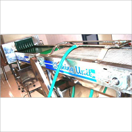 Aloe Leaf Washing Unit