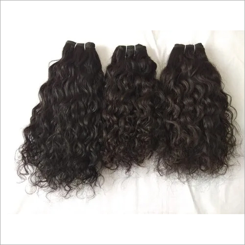 Natural Color Raw Curly Indian Hair, Chemically Free