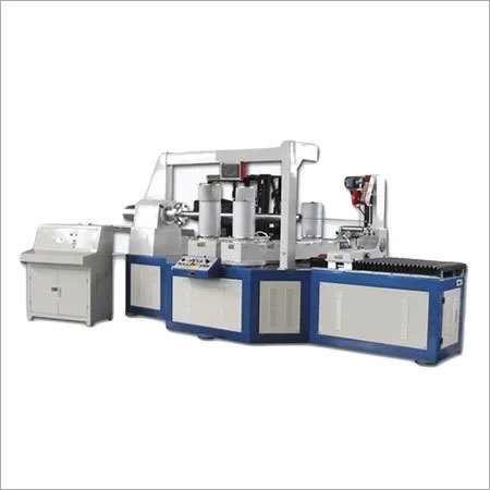 White And Blue Automatic Paper Tube Winding Machine