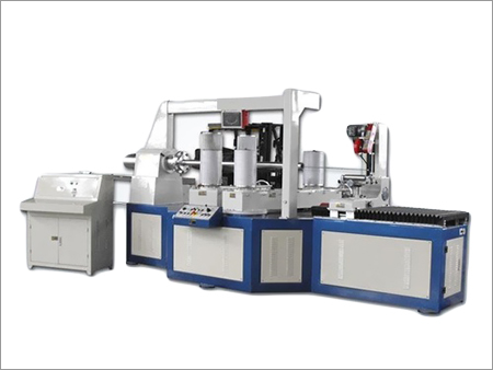 White And Blue Paper Tube Winding Machine