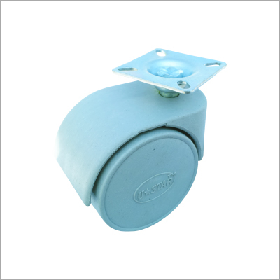 ट्विन व्हील कैस्टर प्लेट ग्रे लोड क्षमता सीमा: 100