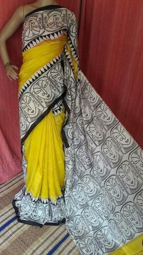 Exclusive Yellow Silk Saree