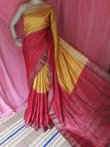 Exclusive Tassar and Zari Border Tassar Saree