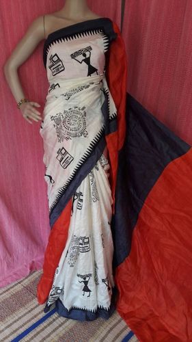 Exclusive Tassar and Zari Border Tassar Saree