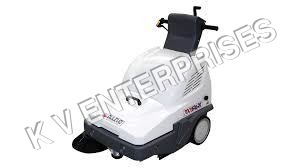 White And Black Industrial Sweeper