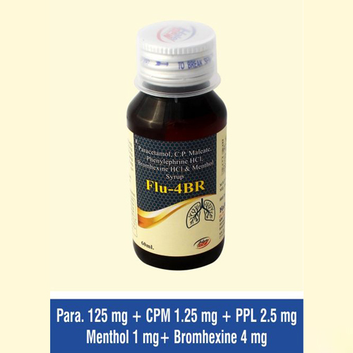 Paracetamol + Phenylephrine + C.p.m + Bromhexine + Menthol