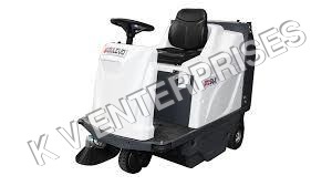 White And Black Ride On Proffessional Sweeper